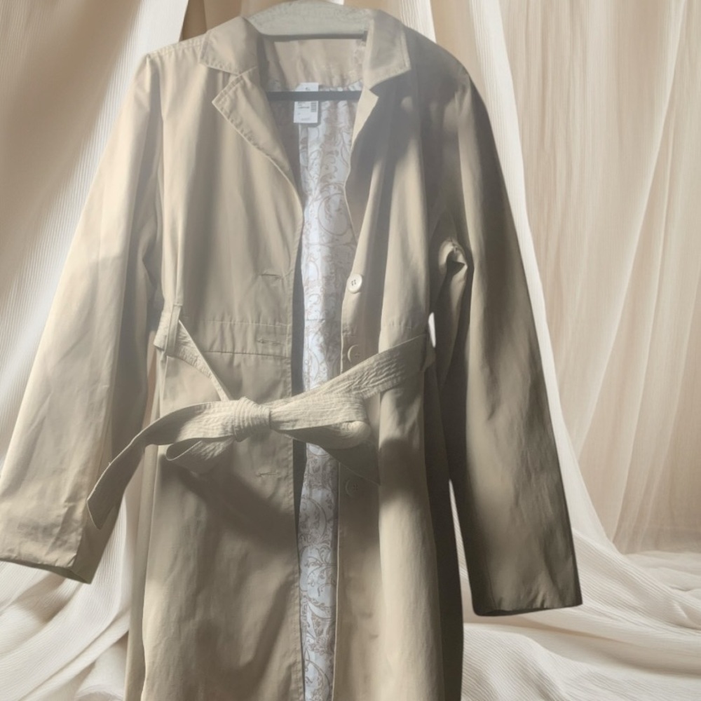 Maurices Women’s 2X 18W-20W Plus Size Tan Belted Single Breasted Trench Coat